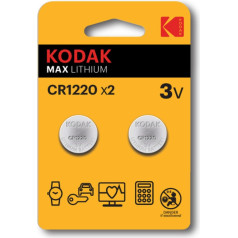 Kodak Lithium CR1220 / 3V Baterijas (2gab.)