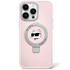 Karl Lagerfeld Ring Stand Choupette Head MagSafe Back Case Защитный Чехол для Apple iPhone 15 Pro Max