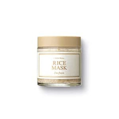 I'm From Es esmu no Rice Beauty Mask 3,88 oz — maigs pīlings ar 4,1% Yeoju rīsiem, ar vitamīniem bagātināta formula gludai un skaidrai ādai, dabīgam spīdumam un poru uzlabošanai