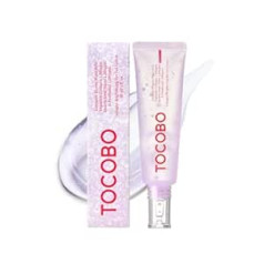 Tocobo Collagen Brightening Eye Gel Cream 1,73 oz / 49 g, Quartz Water, Lavander Water Extract, Brightening Eye Care, Eye Lifting, Vegāns, Kolagēna acu krēms