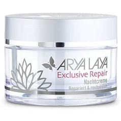 Arya Laya Exclusive Repair nakts krēms, 50 ml, pretnovecošanās krēms daudziem ādas tipiem, sejas krēms ar 5x efektu pret laika zīmēm, vegāns