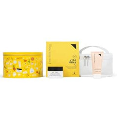 ‎Diego Dalla Palma Diego Dalla Palma Gift Box for Women Vitamin C Cleanser Kit Makeup Remover Anti-Wrinkle Cream Whitening Mask with Toiletry Bag