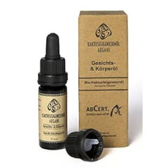 Argani organiskā kaktusa cūku sēklu eļļa 10 ml auksti spiesta Virgin Vegan Skin Hair Nails Sejai un ķermenim Organic Certified Natural Cosmetics (ABCERT)