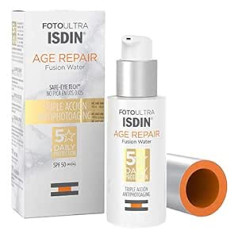 Isdin FotoUltra Age Repair FW SPF 50 | Ikdienas sauļošanās krēms sejai | Trīskāršs pretnovecošanās efekts 50 ml