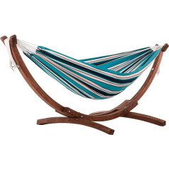 Vivere Sunset C8SPSN-SU Double Hammock with Sturdy Arch Frame Made of Solid Pine Wood - Medium