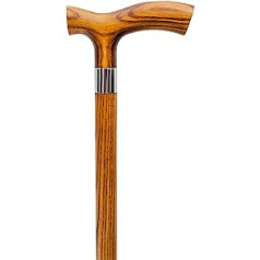 Dr. Watson - Handcrafted wooden walking stick, walking cane with Fritz handle
