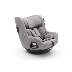 Bugaboo Owl by Nuna Isofix bērnu autokrēsliņš no dzimšanas līdz 4 gadiem, 0-18 kg, 360 grādu rotācija, grupa 0+/1, izcils komforts un drošība, pastiprināta apvalka un sānu trieciena aizsardzība, pelēks