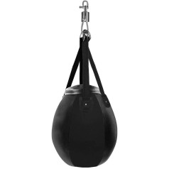 Aoneky Runder Boxsack 120x58cm mit Riemen und Drehzapfen Max Load 55KG - Speedbag für Boxen, Fitness, MMA, Kampfsport