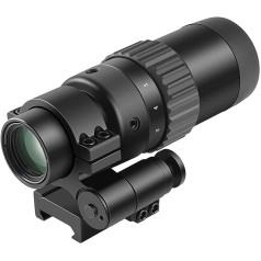 Feyachi M36 1.5X - 5X Scope Magnifier Red Dot Magnifier with Flip to Side Mount Focus Adjustment