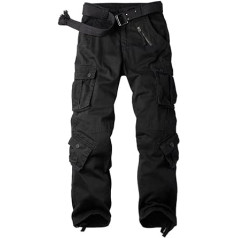 Aeslech Boys' Cargo Trousers with 8 Pockets, Regular Fit Cargo Trousers, Leisure Trousers, Hiking Trousers, Outdoor Trousers for Children