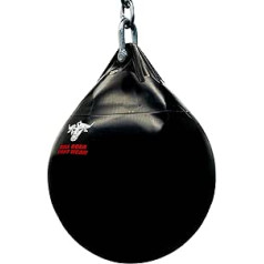 BULL DOZA FIGHT WEAR Pro ūdens punča soma — smags, izturīgs, ūdensnecaurlaidīgs (melns, L (19 collas), 115 mārciņas