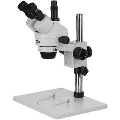 7 x 114 x Trin okulāra pārbaudes mikroskops ar īpaši lielu statīvu