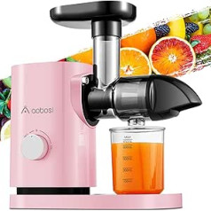 Aobosi Slow Juicer Профессиональная соковыжималка для овощей и фруктов с тихим двигателем, функцией реверса, кувшином для сока и щеткой для чистки,