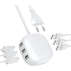 6-портовое USB-зарядное устройство Onlywin, несколько зарядных устройств, 40 Вт, 8 А, несколько устройств, зарядное устройство для мобильного теле