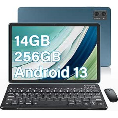 10-дюймовый планшет DUODUOGO с Android 13, 14 ГБ ОЗУ + 256 ГБ ПЗУ/TF, игровой планшет емкостью 1 ТБ с Wi-Fi 6, восьмиядерным процессором, 2,0 ГГц, 7000 мАч, 8 МП + 5 МП, 