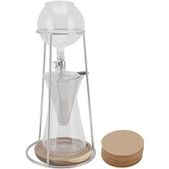600 ml Drip Tower kafijas automāts, atkārtoti lietojams borosilikāta stikla ledus kafijas automāts kafejnīcām mājās, virtuve, ledus kafijas automāts, aukstās brūvēšanas pilienu katls