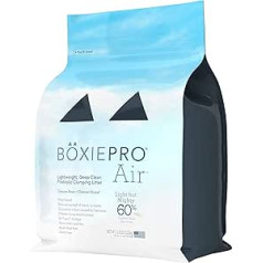 BoxiePro Air viegls, dziļi tīrs, bez smaržas, cieti salipinošs kaķu pakaiši - uz augu bāzes veidota formula - tīrāka mājas lapa - īpaši tīra pakaišu kaste, ar probiotiku darbināma smaku kontrole, 99,9% bez putekļiem - Amazon Vine