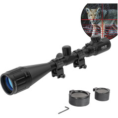 ESSLNB Air Rifle Scope 3-9 x 50 AOEG Mil Dot Range Finder with Sunshade 20mm-22mm/0.78-0.86 inches Mounting and Protective Cap for Hunting Airsoft and Crossbow