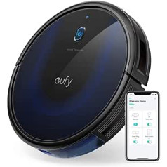 eufy by Anker robotputekļsūcējs RoboVac 15C MAX, robotu putekļsūcējs ar BoostIQ tehnoloģiju, 2000Pa sūkšanas jauda ar WiFi savienojumu, īpaši plāns, zems trokšņa līmenis (parasti remontēts)