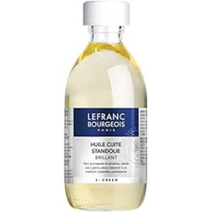 Lefranc & Bourgeois Painting Agent, Linseed Oil, Stand Oil for Oil Paints in 250ml Bottle