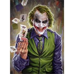 Meecaa Paint by Numbers Clown Wizard Cartoon Kit for Adults Beginners DIY Oil Painting 16x20 inch (Magician Framed)