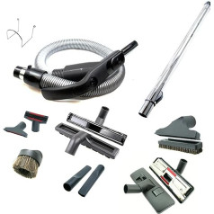 Microsafe Accessory Pack for Central Vacuum Cleaner with 12m Suction Flue 9-Piece