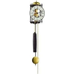 Hermle Wanduhr, Schmiedeeisen, Schwarz, 62 cm x 15 cm x 10 cm