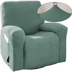 aolceth elastīgs pārvalks atzveltnes krēslam, 4-daļīgs komplekts, 1 sēdvietas krēsla pārvalks ar kabatām, biezi žakarda aizsargpārvalki, krēsla aizsargs TV krēslam, atpūtas krēsls