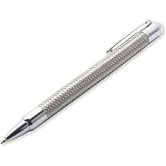 LACHIEVA LUX stilīga stiepļu sieta metāla lodīšu pildspalva, izvelkama lodīšu pildspalva ar skaistu dāvanu kastītes iepakojumu rakstīšanai, ikdienas lietošanai (2 uzpildes)