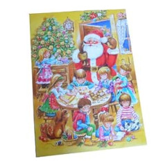 Adventes kalendārs Bērnu Ziemassvētku vecīša Ziemassvētku šokolādes kalendārs