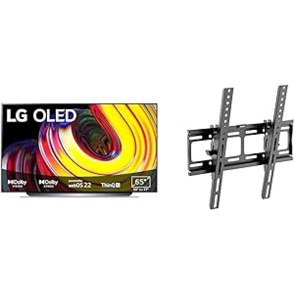 LG OLED65CS6LA televizors 164 cm (65 collu) OLED televizors un RICOO televizors pie sienas stiprināms televizors, noliecams plakans, plāns 32–65 collu izmēram