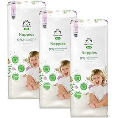 Amazon Brand - Mama Bear Eco Nappies Size 5 (12-18kg), 132 Count (3 Packs of 44)