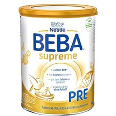 BEBA SUPREME PRE Pielāgošana: von Geburt an, Pulver, ar Omega 3, 1er Pack (1x800g)