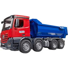 bruder 03621 MB Arocs Halfpipe Tipping Truck - 1:16 Transportlīdzekļi, Kravas automašīnas, Kravas automašīnas, Būvmašīna, Būvlaukums, Rotaļlieta no 3 gadiem