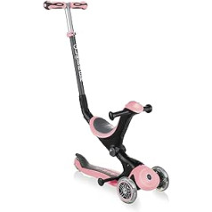 Globber Unisex Jugend Go•up Deluxe – Skalierbarer Tretroller mit 3 Rädern und Sitz für Kinder Von 15 Monaten Bis 6 Jahren