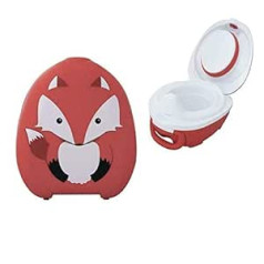 My Carry Potty — Fox Travel Potty — godalgots pārnēsājams mazuļu tualetes sēdeklis, kas paredzēts bērniem līdzi ņemšanai jebkur