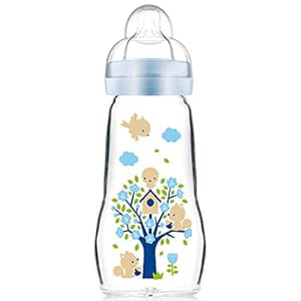 MAM Feel Good Glasflasche 1. Alter 260ml Blau