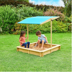 TP Toys TP275 TP 2 Years+ Wooden Sand Pit with Sun Canopy