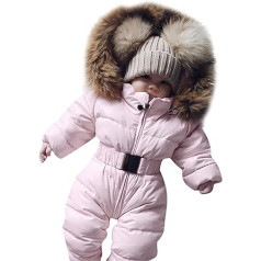 Chanpning Snowsuit Baby Spielanzug Kombinezons Apģērbs Zip Up Mētelis Silts Stepjacke Mode Kleidung Karikatūra Fleece Kapuzenjacke Strickjacke Windjacke Poncho Baby Warmer Overall