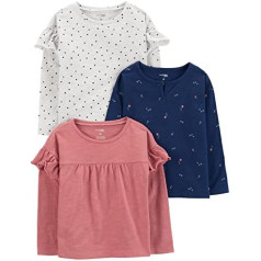 Simple Joys by Carter's Mädchen Long-Sleeve T-Shirt (3er Pack)