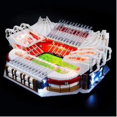 Briksmax LED apgaismojuma komplekts priekš Lego, Old Trafford Manchester United stadions, saderīgs ar Lego 10272 celtniecības bloku modeli - bez Lego komplekta