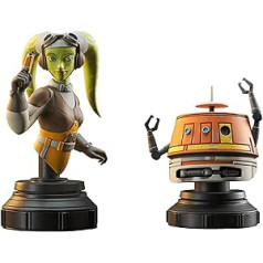 Diamond Select Rotaļlietas Star Wars Rebels Hera & Chopper Bust 15 cm Iepakojumā 2