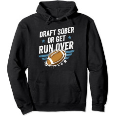 Funny American Football Fantasy League - Design Sober Pullover Hoodie