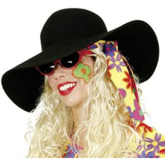 Party-Discount Wool Felt Floppy Hat Black Top Quality, black