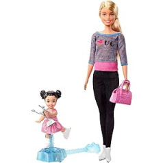 Barbie Sport Puppen Spielset - Eiskunstlauf-Trainerin