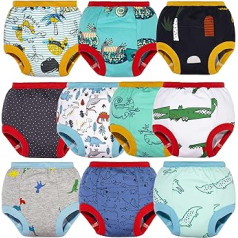 BIG ELEPHANT 10 Pack Toddler Potty Training Pants Baby Underwear Boys