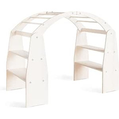 BioKinder Anna Playhouse Play Stand Merchant Shop Solid Pine White Varnished 165 x 88 x 120 cm