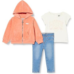 Levi's Kids Lvg džinsu bikses un Full Zip Baby Girls