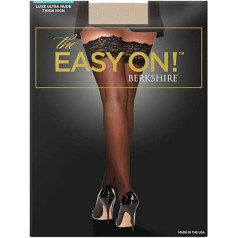 Berkshire Women's The Easy On Luxe Sheers Lace Top Thigh High Pantyhose Tights