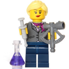 LEGO Female Scientist #3 — no Reta komplekta 21110 — ar aksesuāriem, meitene